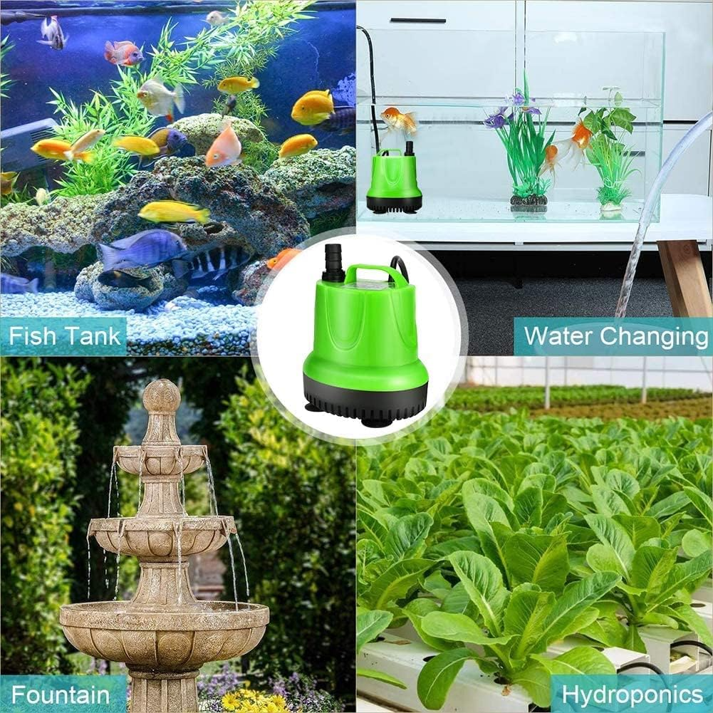Quiet Submersible Aquarium Pond & Fish Tank Water Pump