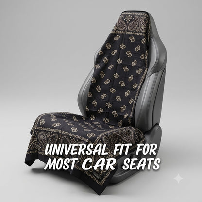 Microfiber Full-Size Car Seat Cover (Paisley Pattern)