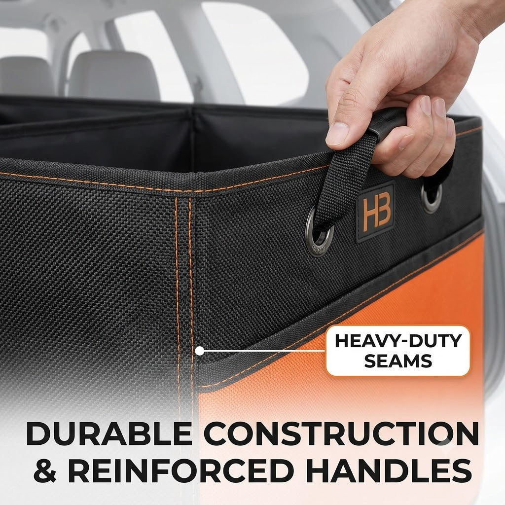 Foldable Car Trunk Storage Box – Multi-Purpose Cargo Organizer
