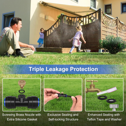 Low-Pressure Misting Cooling System – Outdoor Water Sprayer