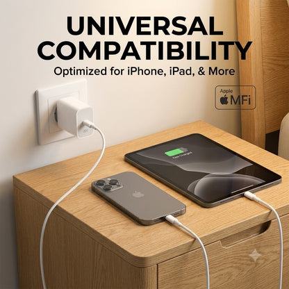 USB-C PD Fast Charger – Type-C Power Adapter for iPhone